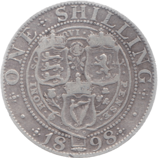 1898 SHILLING ( FINE ) 9 - Shilling - Cambridgeshire Coins