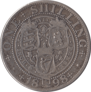 1898 SHILLING ( FINE ) - Shilling - Cambridgeshire Coins