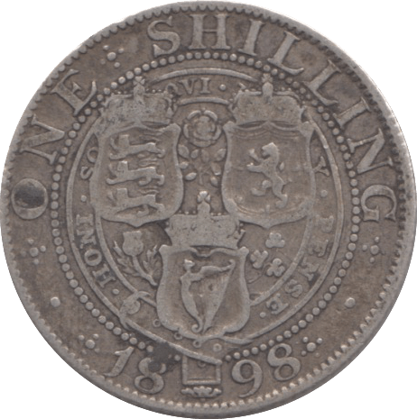 1898 SHILLING ( FINE ) - Shilling - Cambridgeshire Coins