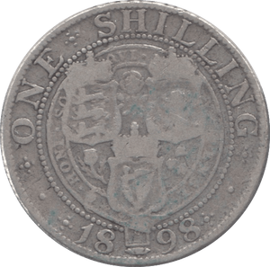 1898 SHILLING ( NF ) - Shilling - Cambridgeshire Coins