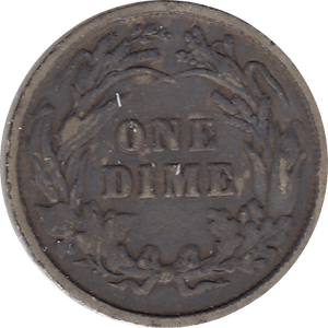 1898 SILVER DIME USA - SILVER WORLD COINS - Cambridgeshire Coins