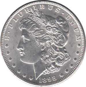 1898 SILVER MORGAN DOLLAR USA NEW ORLEANS MINT - SILVER WORLD COINS - Cambridgeshire Coins