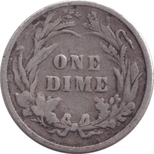 1898 SILVER ONE DIME USA - SILVER WORLD COINS - Cambridgeshire Coins
