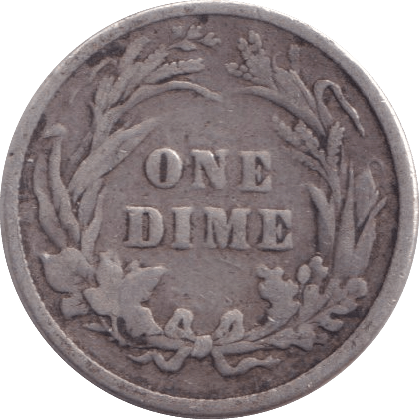 1898 SILVER ONE DIME USA - SILVER WORLD COINS - Cambridgeshire Coins