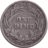 1898 SILVER ONE DIME USA - SILVER WORLD COINS - Cambridgeshire Coins