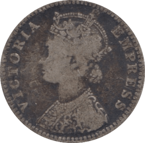 1898 SILVER QUARTER RUPEE INDIA - WORLD SILVER COINS - Cambridgeshire Coins