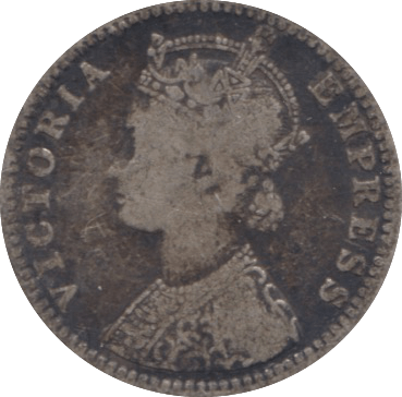 1898 SILVER QUARTER RUPEE INDIA - WORLD SILVER COINS - Cambridgeshire Coins
