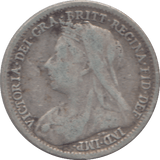 1898 SILVER THREEPENCE ( FINE ) - Threepence - Cambridgeshire Coins