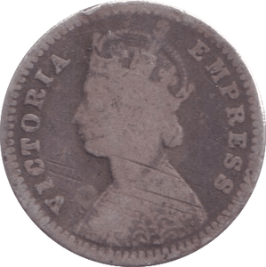 1898 SILVER TWO ANNAS INDIA - SILVER WORLD COINS - Cambridgeshire Coins