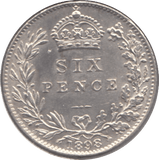 1898 SIXPENCE ( AUNC ) 3 - Sixpence - Cambridgeshire Coins