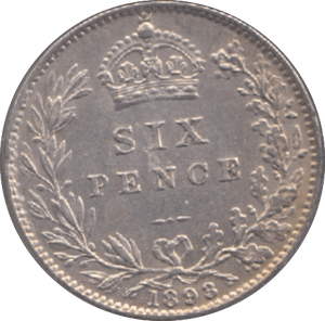 1898 SIXPENCE ( EF ) - Sixpence - Cambridgeshire Coins