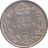 1898 SIXPENCE ( EF ) - Sixpence - Cambridgeshire Coins