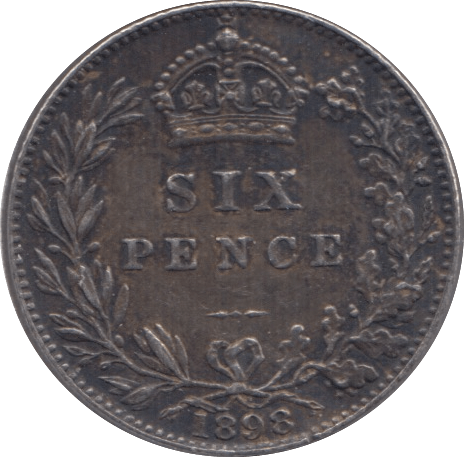 1898 SIXPENCE (EF) - Sixpence - Cambridgeshire Coins