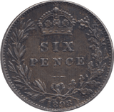 1898 SIXPENCE (EF) - Sixpence - Cambridgeshire Coins