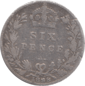 1898 SIXPENCE ( FINE ) 9 - Sixpence - Cambridgeshire Coins