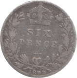 1898 SIXPENCE ( FINE ) 9 - Sixpence - Cambridgeshire Coins