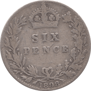 1898 SIXPENCE ( FINE ) - Sixpence - Cambridgeshire Coins