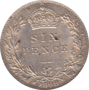 1898 SIXPENCE ( UNC ) - Sixpence - Cambridgeshire Coins