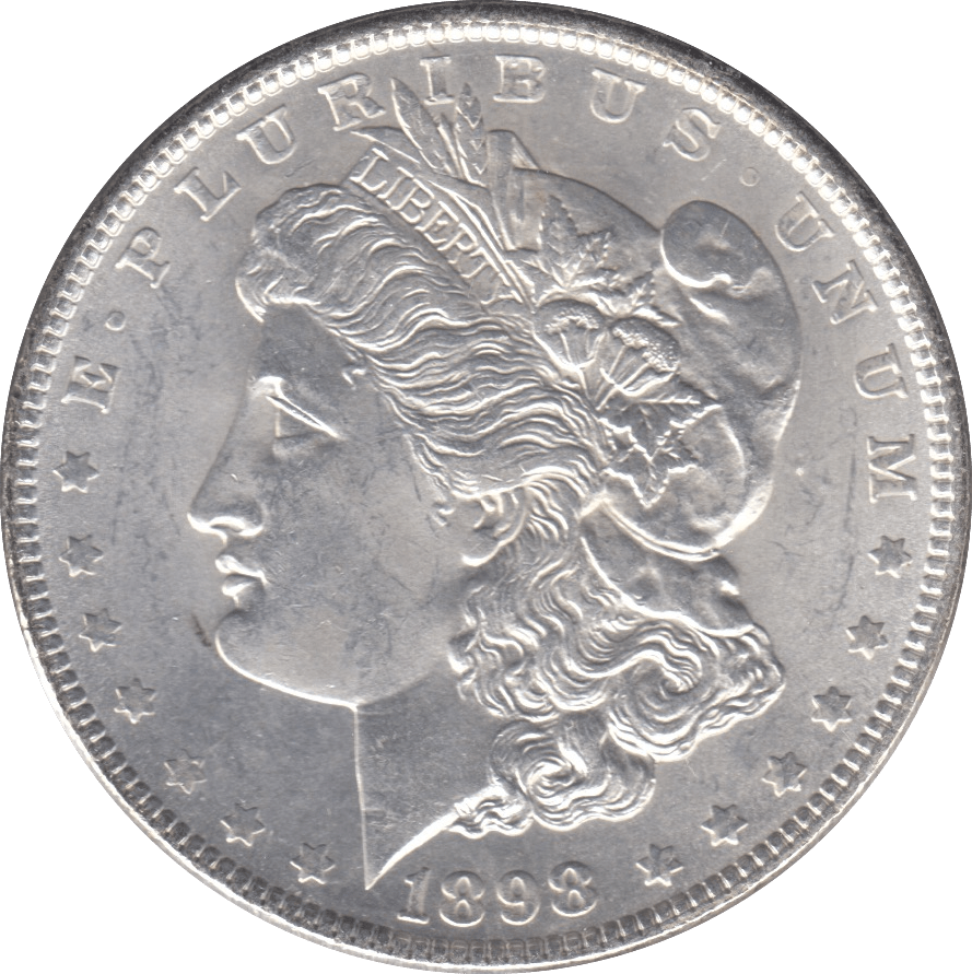 1898 USA SILVER MORGAN DOLLAR PHILADELPHIA MINT - SILVER WORLD COINS - Cambridgeshire Coins