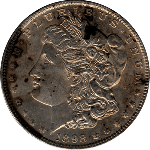 1898 USA SILVER MORGAN DOLLAR PHILADELPHIA MINT - SILVER WORLD COINS - Cambridgeshire Coins