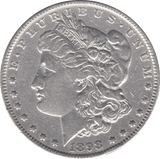 1898 USA SILVER MORGAN DOLLAR - SILVER WORLD COINS - Cambridgeshire Coins
