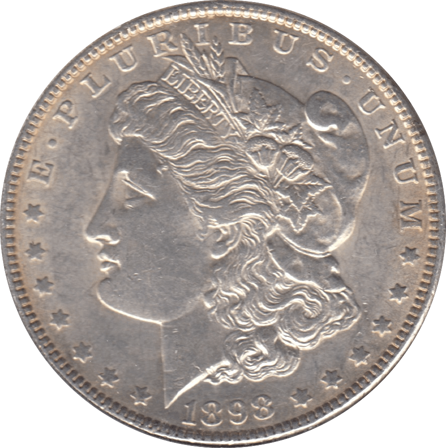 1898 USA SILVER MORGAN DOLLAR - SILVER WORLD COINS - Cambridgeshire Coins