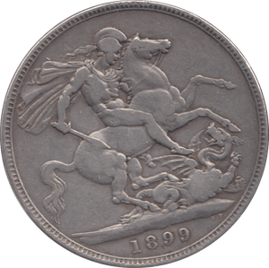 1899 CROWN LXII ( FINE ) - Crown - Cambridgeshire Coins