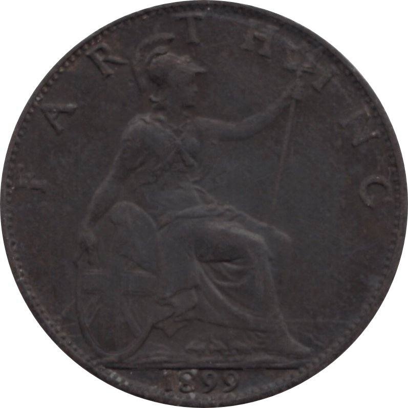 1899 FARTHING 2 ( EF ) 56 - Farthing - Cambridgeshire Coins