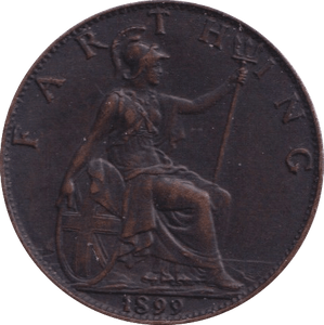 1899 FARTHING ( EF ) - Farthing - Cambridgeshire Coins