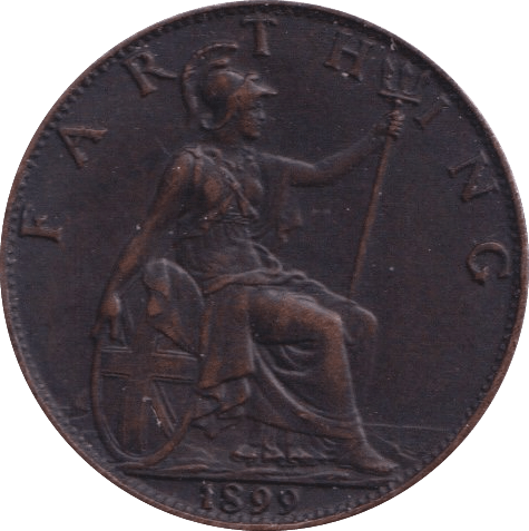 1899 FARTHING ( EF ) - Farthing - Cambridgeshire Coins