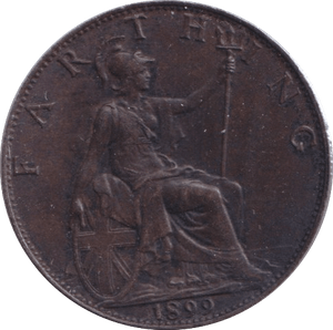 1899 FARTHING ( UNC ) - Farthing - Cambridgeshire Coins