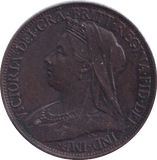 1899 FARTHING ( UNC ) - Farthing - Cambridgeshire Coins