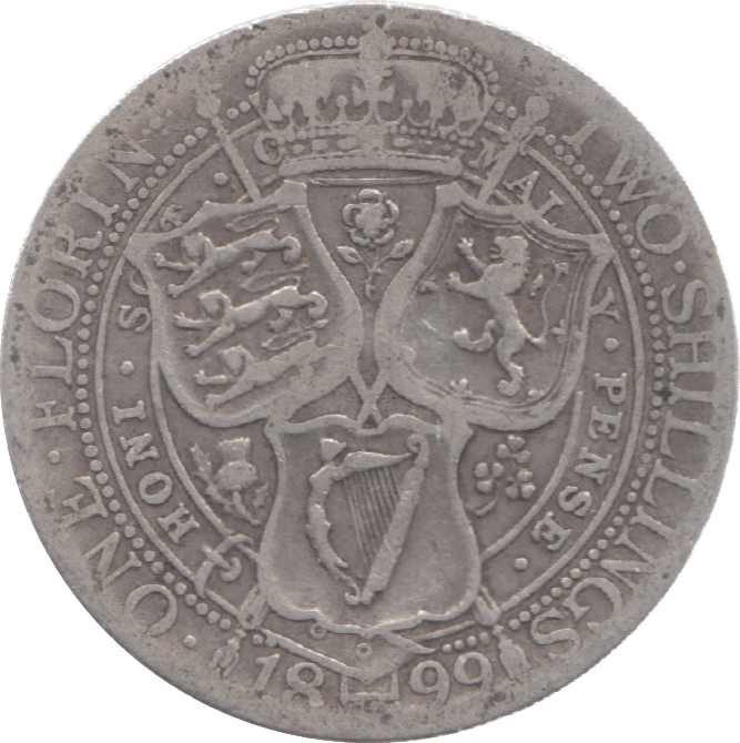 1899 FLORIN ( FINE ) 11 - Florin - Cambridgeshire Coins