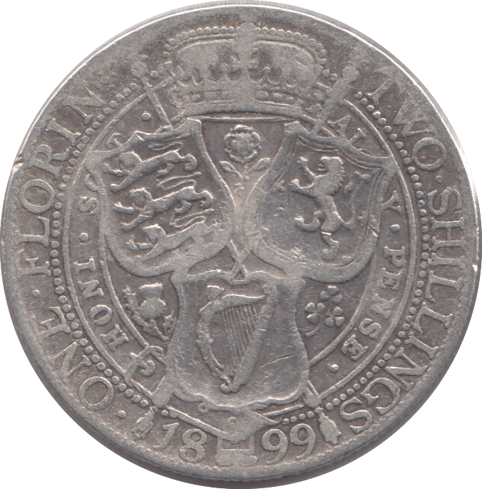 1899 FLORIN ( FINE ) 30 - Florin - Cambridgeshire Coins