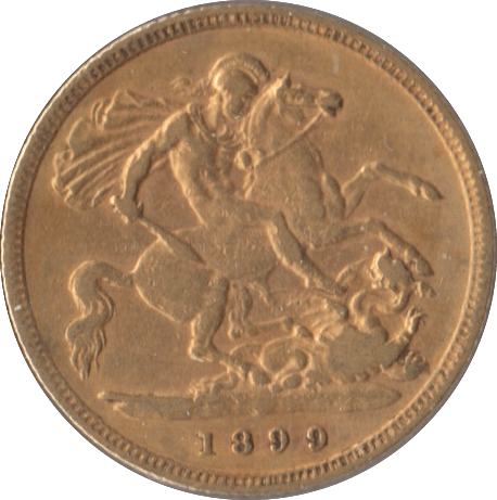 1899 GOLD HALF SOVEREIGN ( GVF ) - Half Sovereign - Cambridgeshire Coins