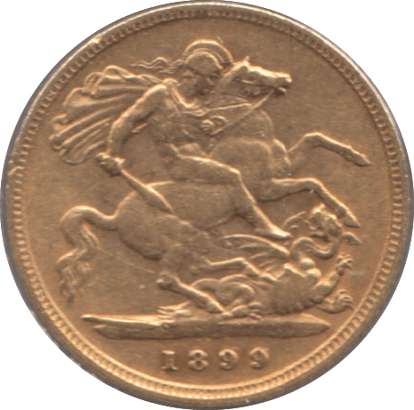 1899 GOLD HALF SOVEREIGN ( GVF ) - Half Sovereign - Cambridgeshire Coins