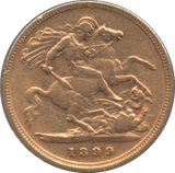 1899 GOLD HALF SOVEREIGN ( GVF ) - Half Sovereign - Cambridgeshire Coins