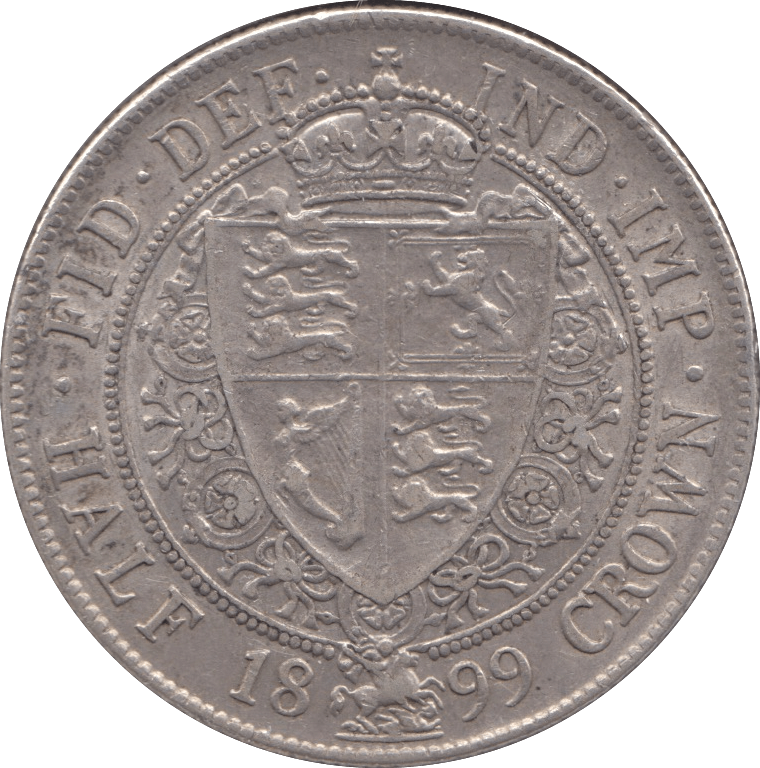 1899 HALFCROWN ( EF ) 3 - Halfcrown - Cambridgeshire Coins