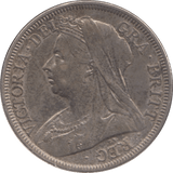 1899 HALFCROWN ( EF ) - Halfcrown - Cambridgeshire Coins
