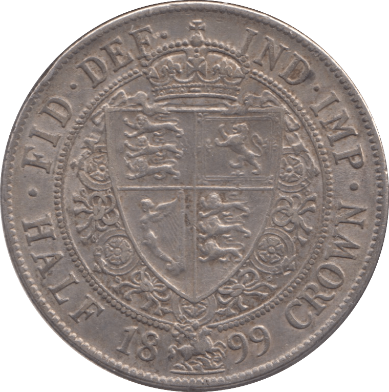 1899 HALFCROWN ( EF ) - Halfcrown - Cambridgeshire Coins