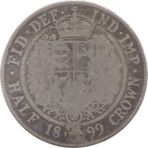 1899 HALFCROWN ( FAIR ) 8 - Halfcrown - Cambridgeshire Coins
