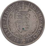 1899 HALFCROWN ( FINE ) 4 - Halfcrown - Cambridgeshire Coins