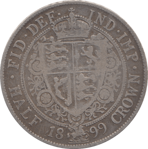 1899 HALFCROWN ( FINE ) 6 - HALFCROWN - Cambridgeshire Coins
