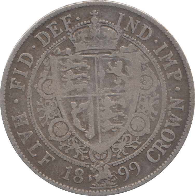 1899 HALFCROWN ( FINE ) 6 - HALFCROWN - Cambridgeshire Coins