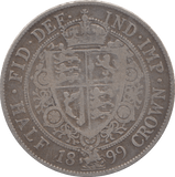 1899 HALFCROWN ( FINE ) 6 - HALFCROWN - Cambridgeshire Coins