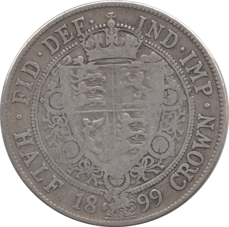 1899 HALFCROWN ( FINE ) - Halfcrown - Cambridgeshire Coins