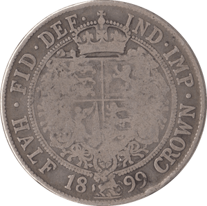 1899 HALFCROWN ( FINE ) - Halfcrown - Cambridgeshire Coins