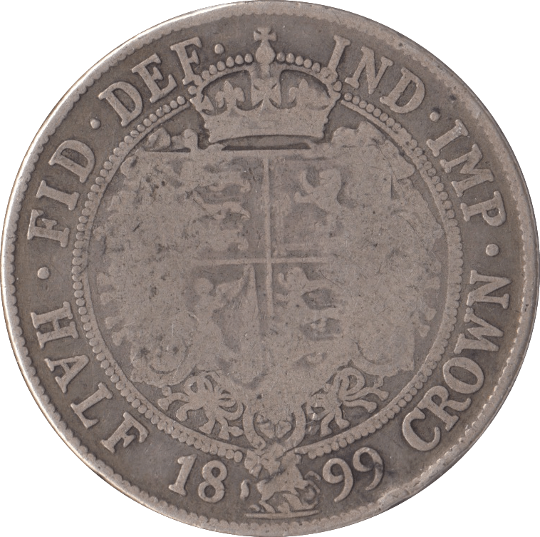 1899 HALFCROWN ( FINE ) - Halfcrown - Cambridgeshire Coins