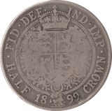 1899 HALFCROWN ( FINE ) - Halfcrown - Cambridgeshire Coins