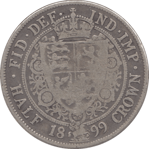 1899 HALFCROWN ( FINE ) - Halfcrown - Cambridgeshire Coins